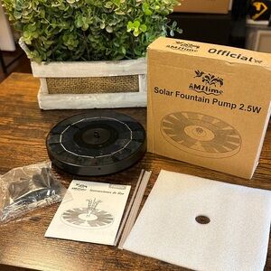 AMZtime Solar Fountain Pump 2.5W